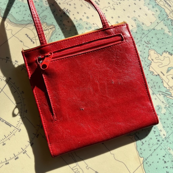 Vintage 90s Via Fina Mini Leather Wallet / Purse - Picture 4 of 7